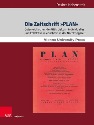 cover image of Die Zeitschrift »PLAN«